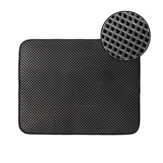 HKM-876627 Waterproof Cat Litter Mat with Double Layer Design - Nonslip EVA Pad, Multiple Sizes Available