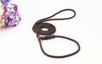 HKM-789395 Adjustable Nylon Dog Traction Rope with Integrated Collar Design - Available in Multiple Colors