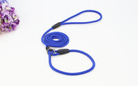 HKM-789395 Adjustable Nylon Dog Traction Rope with Integrated Collar Design - Available in Multiple Colors