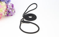 HKM-789395 Adjustable Nylon Dog Traction Rope with Integrated Collar Design - Available in Multiple Colors