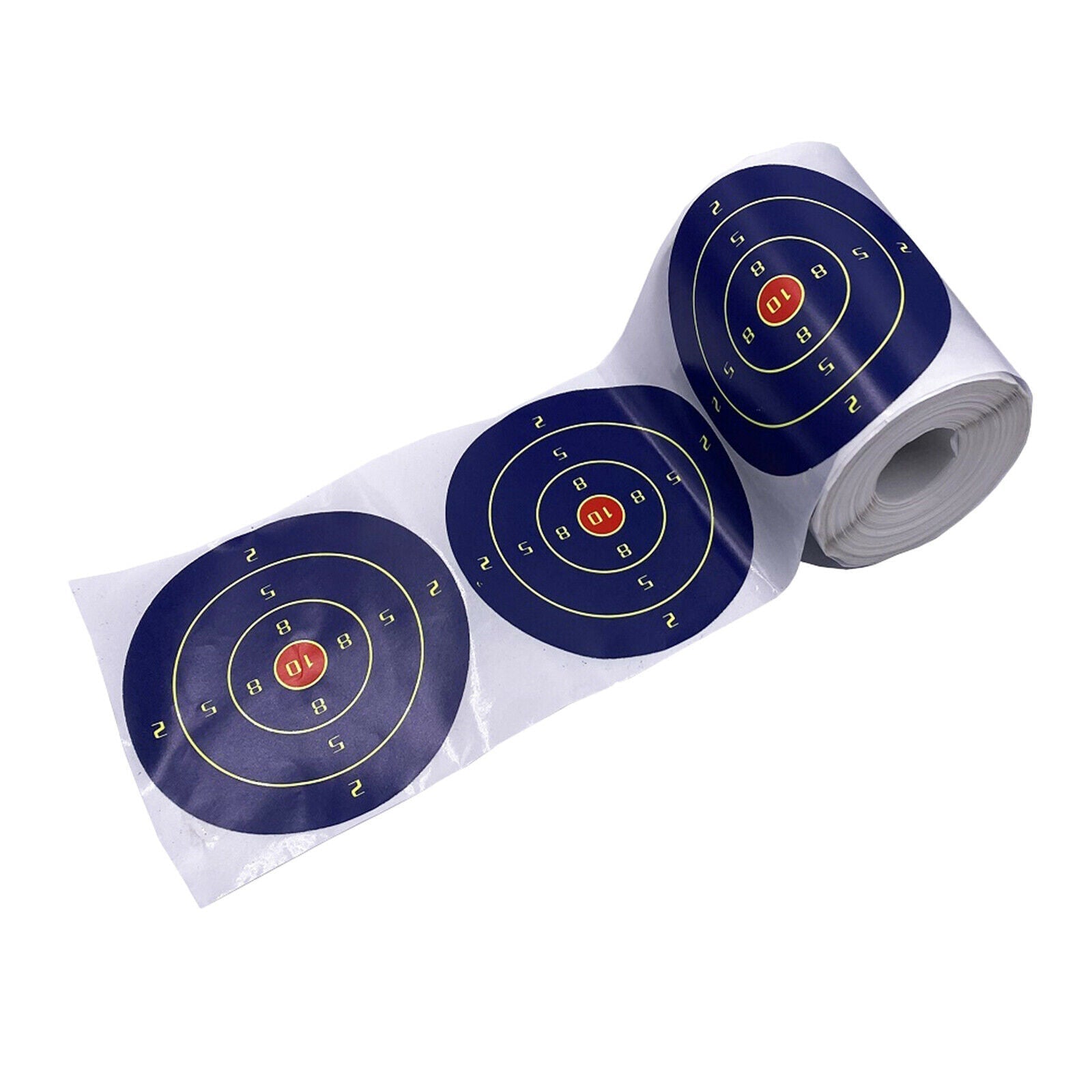 KTX-350355 Splash-Color Target Stickers for Shooting Practice - Self-Adhesive, 200 Sheets per Roll, 10cm Diameter