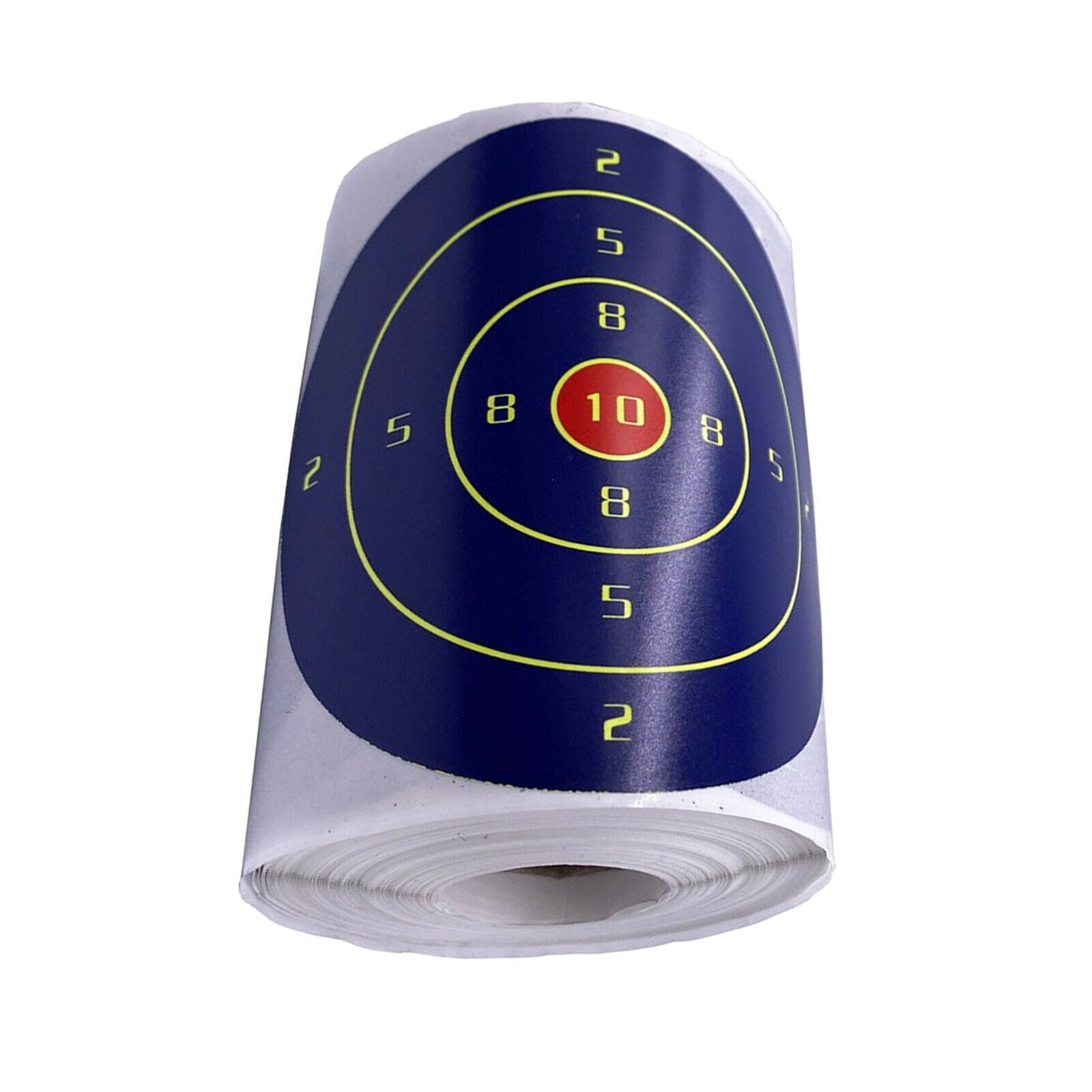 KTX-350355 Splash-Color Target Stickers for Shooting Practice - Self-Adhesive, 200 Sheets per Roll, 10cm Diameter