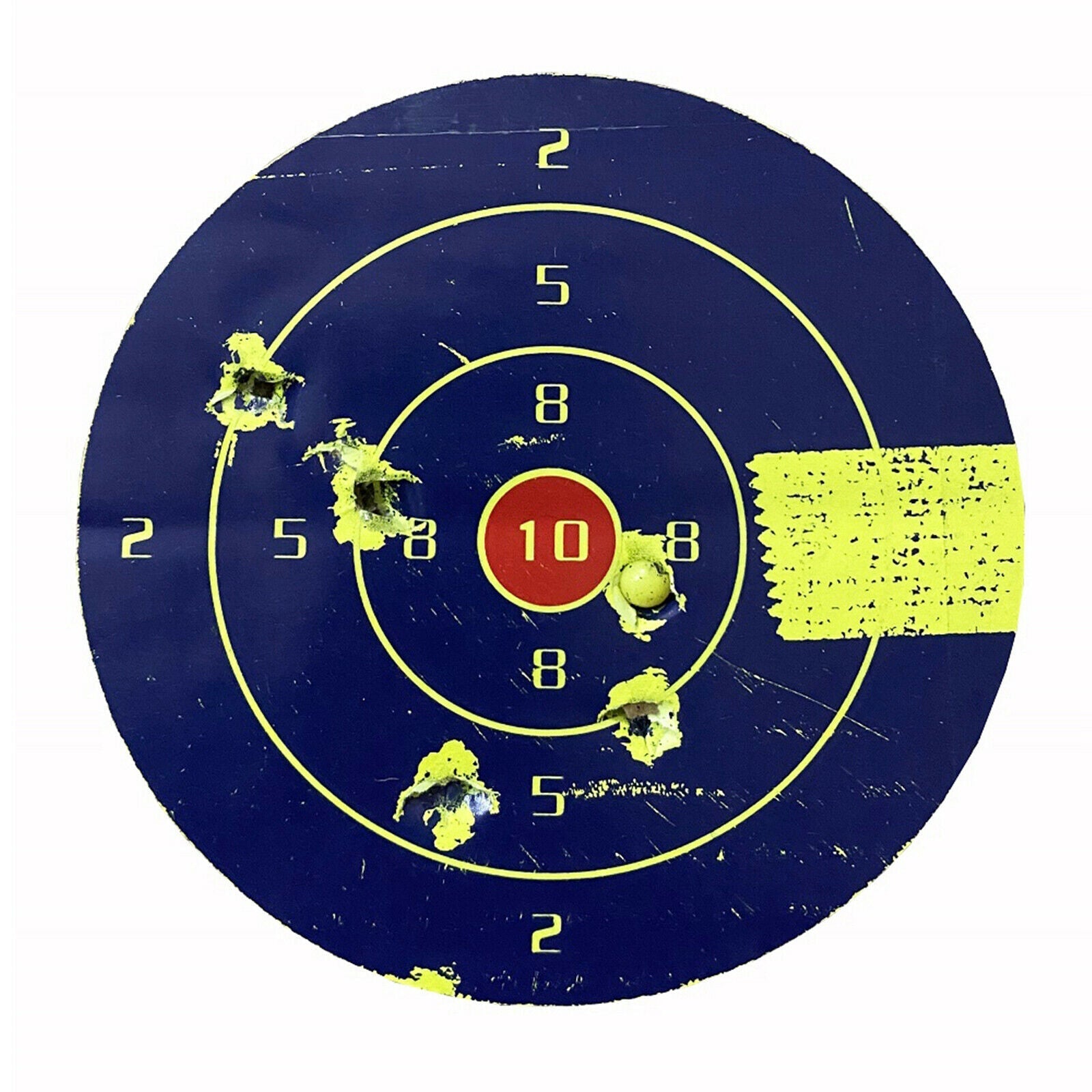 KTX-350355 Splash-Color Target Stickers for Shooting Practice - Self-Adhesive, 200 Sheets per Roll, 10cm Diameter