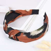 HKM-635475 Leopard Print Cloth Headband for Unisex Wear