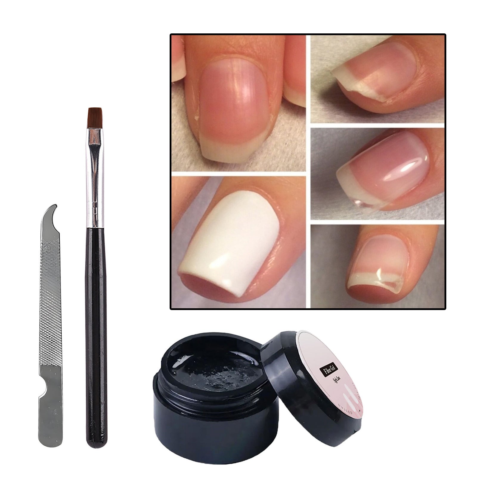 HKM-415059 Nail Repair Glue Set - 5ml for Home Use, Moisturizing Formula for Healthy Nails