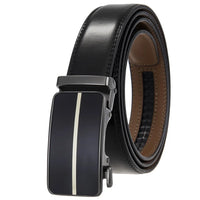 HKM-411987 Men's Casual Belt with Zinc Alloy Buckle, 3.0CM Width - Model LY33-000015-2