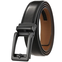 HKM-411987 Men's Casual Belt with Zinc Alloy Buckle, 3.0CM Width - Model LY33-000015-2