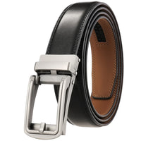 HKM-411987 Men's Casual Belt with Zinc Alloy Buckle, 3.0CM Width - Model LY33-000015-2