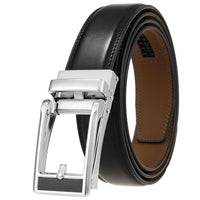HKM-411987 Men's Casual Belt with Zinc Alloy Buckle, 3.0CM Width - Model LY33-000015-2