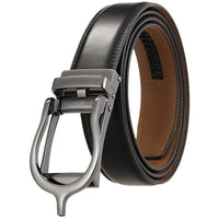 HKM-411987 Men's Casual Belt with Zinc Alloy Buckle, 3.0CM Width - Model LY33-000015-2