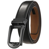 HKM-411987 Men's Casual Belt with Zinc Alloy Buckle, 3.0CM Width - Model LY33-000015-2