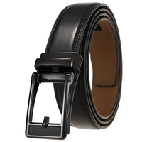 HKM-411987 Men's Casual Belt with Zinc Alloy Buckle, 3.0CM Width - Model LY33-000015-2