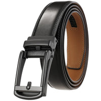 HKM-411987 Men's Casual Belt with Zinc Alloy Buckle, 3.0CM Width - Model LY33-000015-2
