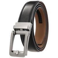 HKM-411987 Men's Casual Belt with Zinc Alloy Buckle, 3.0CM Width - Model LY33-000015-2
