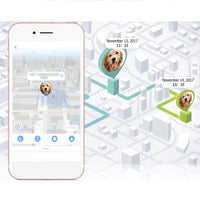 HKM-638739 GPS Pet Tracking Collar with Real-Time Positioning and Voice Monitoring for Dogs, Adjustable Design in Blue and Black
