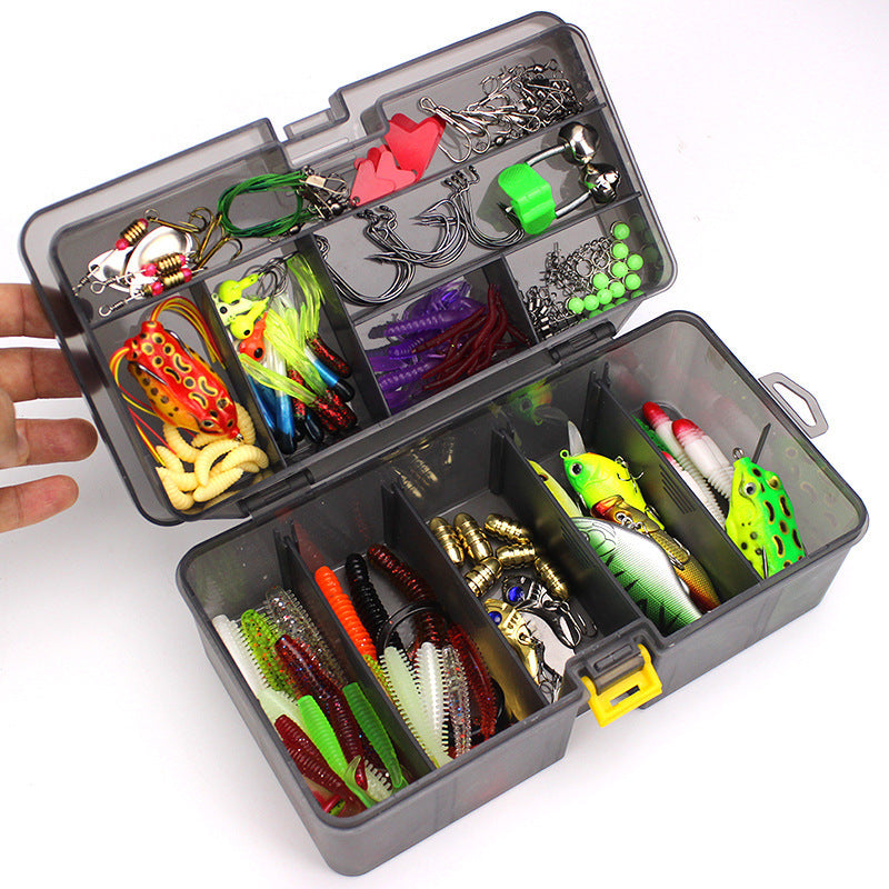 HKM-976083 168-Piece Multifunctional Fishing Lures Set with Pliers - Environmentally Friendly Accessories for Anglers