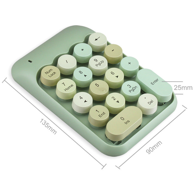 KTX-778003 Wireless Numeric Keyboard for Financial Use - 18-Key Compact Cash Register Keypad