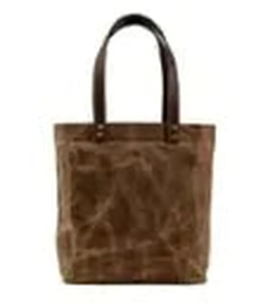 KTX-742163 Waterproof Waxed Canvas Women's Shoulder Handbag with Large Capacity and Retro Style