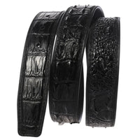 HKM-853779 Crocodile Pattern Leather Cowhide Belt - Stylish and Durable Accessory