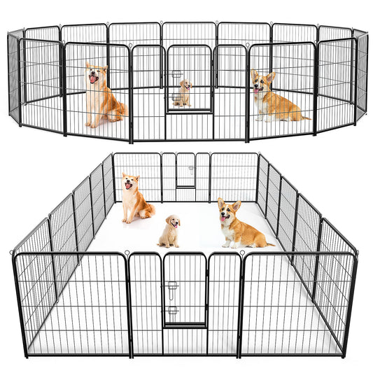 HKM-484883 Durable Indoor Dog Fence with Secure Lock System – Multiple Sizes Available