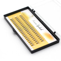 HKM-075923 0.1 Thick Single Cluster Grafted False Eyelashes - 60 Natural Look Tufts in Various Lengths