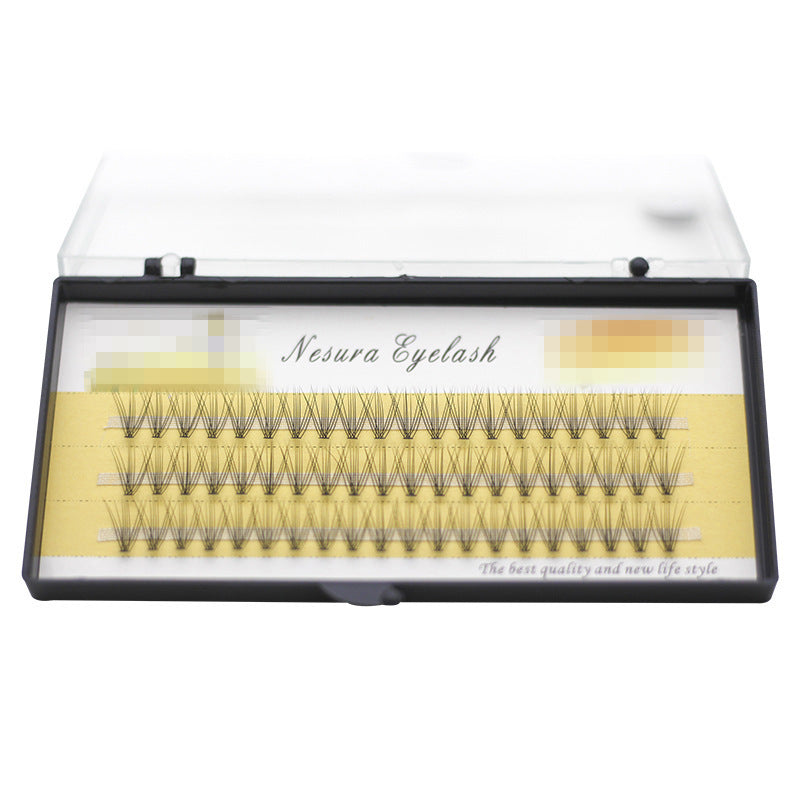 HKM-075923 0.1 Thick Single Cluster Grafted False Eyelashes - 60 Natural Look Tufts in Various Lengths
