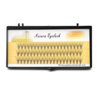 HKM-075923 0.1 Thick Single Cluster Grafted False Eyelashes - 60 Natural Look Tufts in Various Lengths