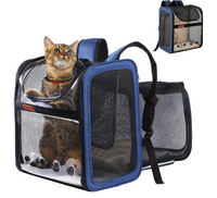 HKM-673939 Expandable Portable Cat Carrier Bag – Breathable Oxford Cloth Design
