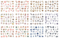 HKM-543827 Nail Art Large Watermark Stickers - Tropical, Beach & Abstract Designs