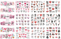 HKM-543827 Nail Art Large Watermark Stickers - Tropical, Beach & Abstract Designs