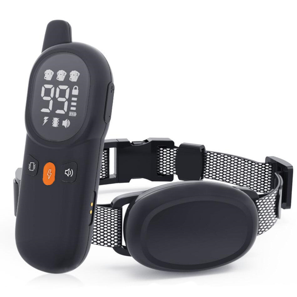 HKM-516499 Rechargeable Wireless Shock Dog Training Collar with Adjustable Stimulation Levels and Accessories