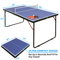 HKM-673299 Folding Portable Table Tennis Table Set for Convenient Play and Storage