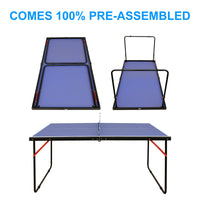 HKM-673299 Folding Portable Table Tennis Table Set for Convenient Play and Storage