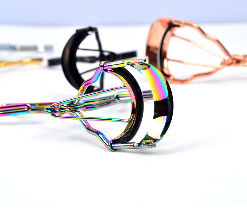 HKM-205843 Portable Eyelash Curler with Silicone Pad - Compact Beauty Tool for Curled 3D Lashes