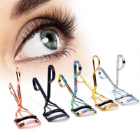 HKM-205843 Portable Eyelash Curler with Silicone Pad - Compact Beauty Tool for Curled 3D Lashes