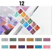 HKM-542675 Metallic Gouache Paint Set for Nail Art - 36 Pearlescent Colors in Box