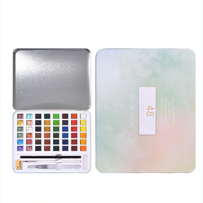 HKM-542675 Metallic Gouache Paint Set for Nail Art - 36 Pearlescent Colors in Box