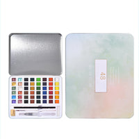 HKM-542675 Metallic Gouache Paint Set for Nail Art - 36 Pearlescent Colors in Box