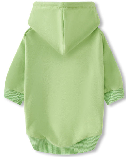 HKM-545235 Cotton Dog Hoodie - Casual Blank Pet Sweater in Multiple Colors and Sizes