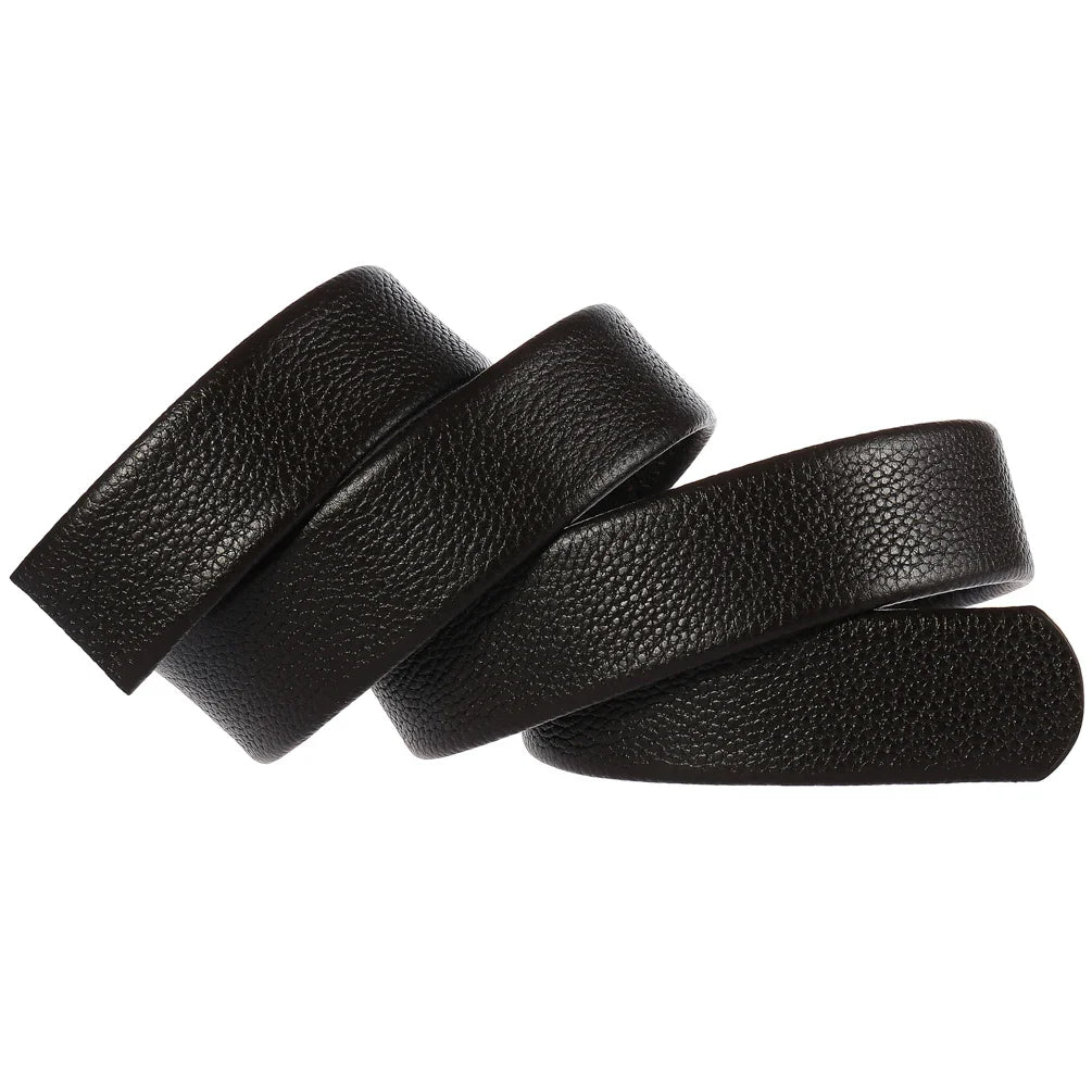 HKM-327187 Genuine Cowhide Automatic Buckle Belt for Men, Style LY36-131