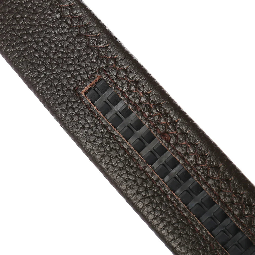 HKM-327187 Genuine Cowhide Automatic Buckle Belt for Men, Style LY36-131