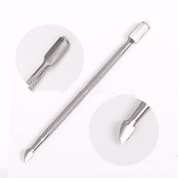 HKM-705363 Double-Headed Nail Remover with Semi-Circular Arc for Effective Manicure Care