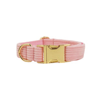 HKM-324883 Corduroy Pet Dog Collar - Durable Polyester in Multiple Sizes (XS-XL)