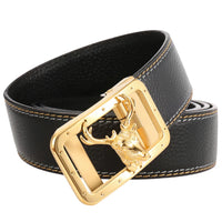 HKM-900051 Personalised Eagle Head Design Stainless Steel Buckle Leather Belt