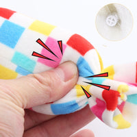 HKM-779987 Interactive Plush Dog Toy with Sound and Dental Cleaning Functions - Candy Square Puzzle