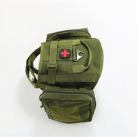HKM-007763 Tactical Pet Harness - Military Standard 1000D Nylon, Size L (24x44cm) with Adjustable Bust 55-78cm