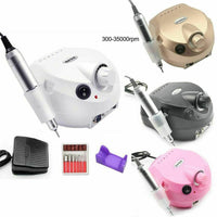 HKM-769747 Electric Nail Polisher with Foot Switch and Stepless Speed Control, 3000 RPM Nail Removing Tool