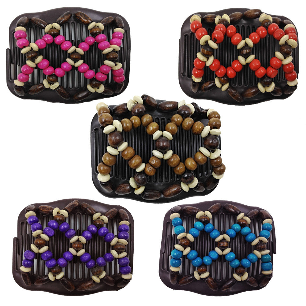 HKM-019795 Wood and Plastic Variety Magic Comb for Effortless Styling