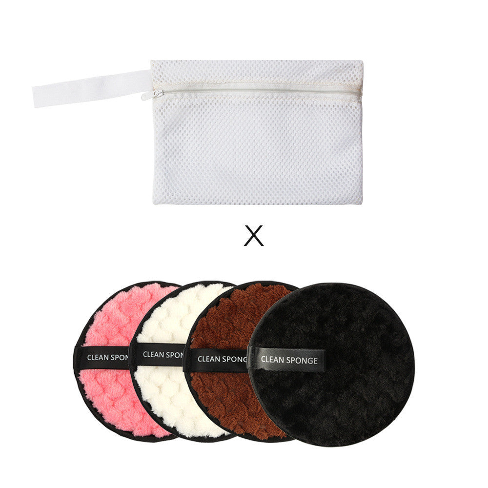 HKM-402131 Magic Lazy Man Water Makeup Removing Puff - 3 Pack Synthetic Sponge Set for Face Wash and Makeup Removal