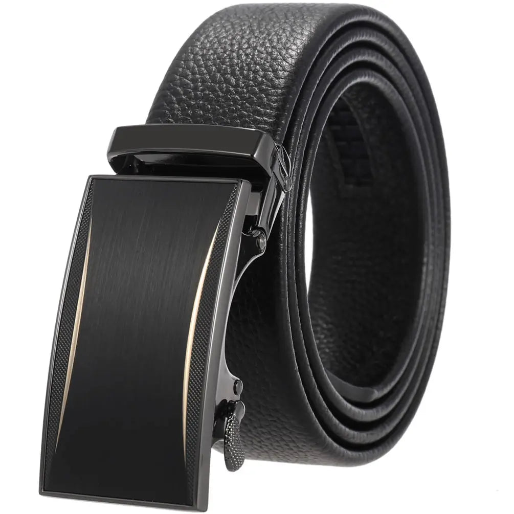 HKM-521491 Durable Automatic Buckle Belt for Men, Casual Design, Style 23003-5